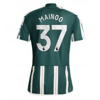Camisa de time de futebol Manchester United Kobbie Mainoo #37 Replicas 2º Equipamento 2023-24 Manga Curta